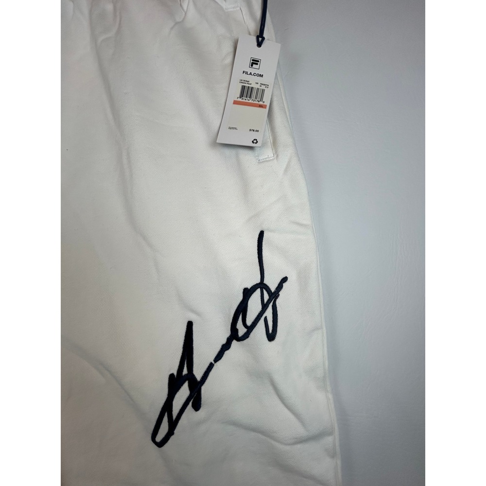 Fila Mens Orson Sweatpants Joggers Size 3XL White Embroidered Logo NWT Athletic - Picture 3 of 7